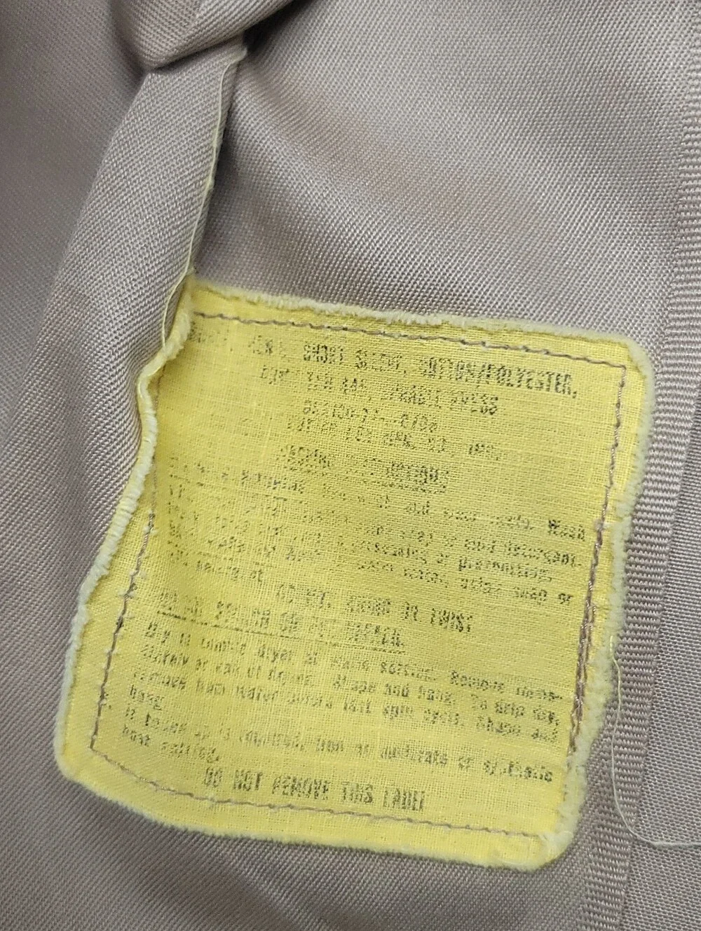 Vintage 70’s US Army Khaki Tan Private First Class Dress Shirt Size S